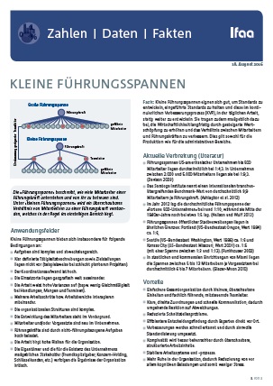 ifaa Zahlen Daten Fakten Kleine Fuehrungsspannen