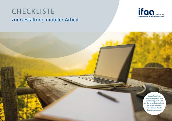 Cover zur ifaa-Checkliste zur Gestaltung mobiler Arbeit