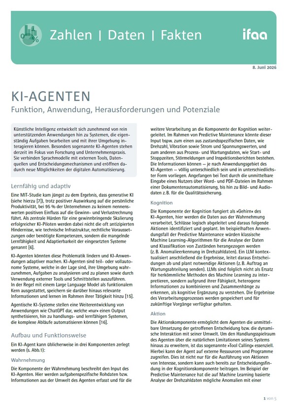 ifaa Zahlen Daten Fakten KI-Agenten Cover