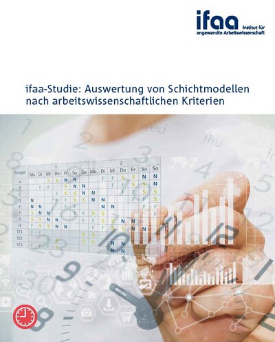 Deckblatt der ifaa-Broschüre: Auswertung von Schichtmodellen nach arbeitswissenschaftlichen Kriterien.