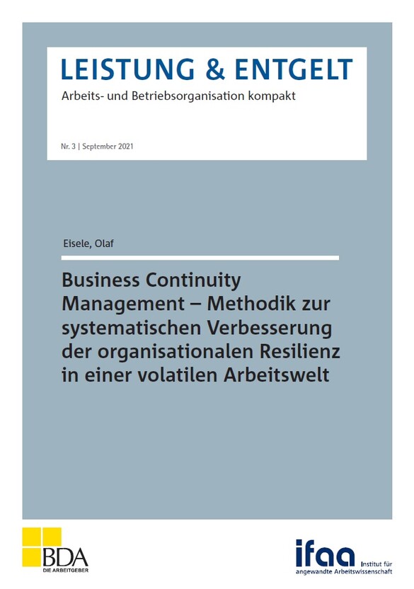Leistung & Entgelt 3 2021 Business Continuity Management
