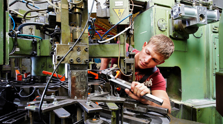 maintenance work on a die cutter