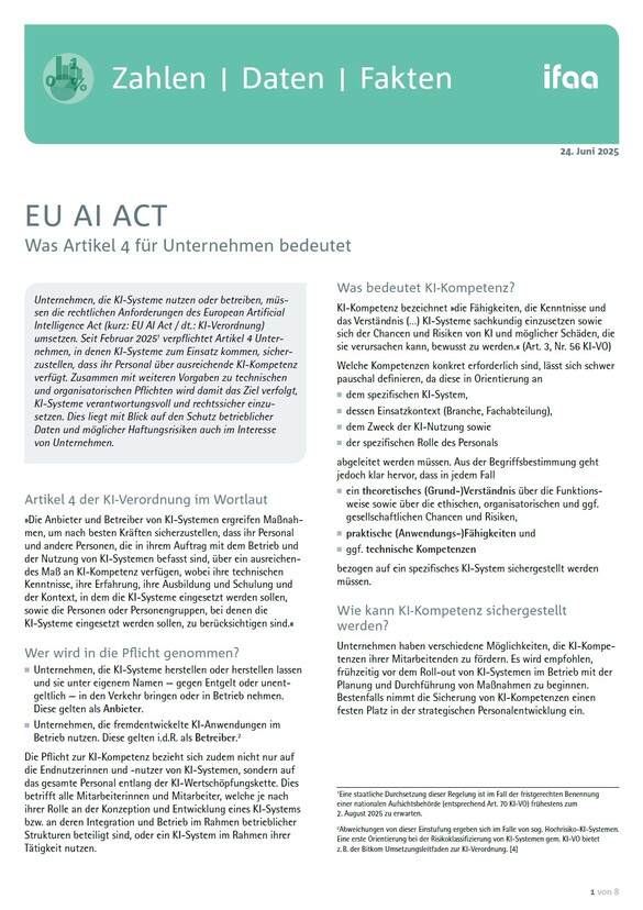 ifaa ZDF EU AI Act Cover