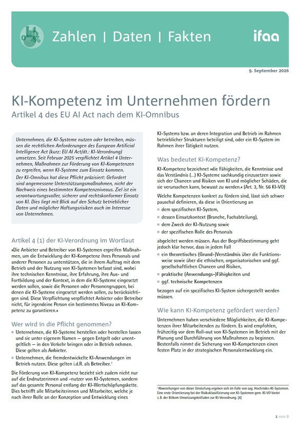 ifaa ZDF EU AI Act Cover